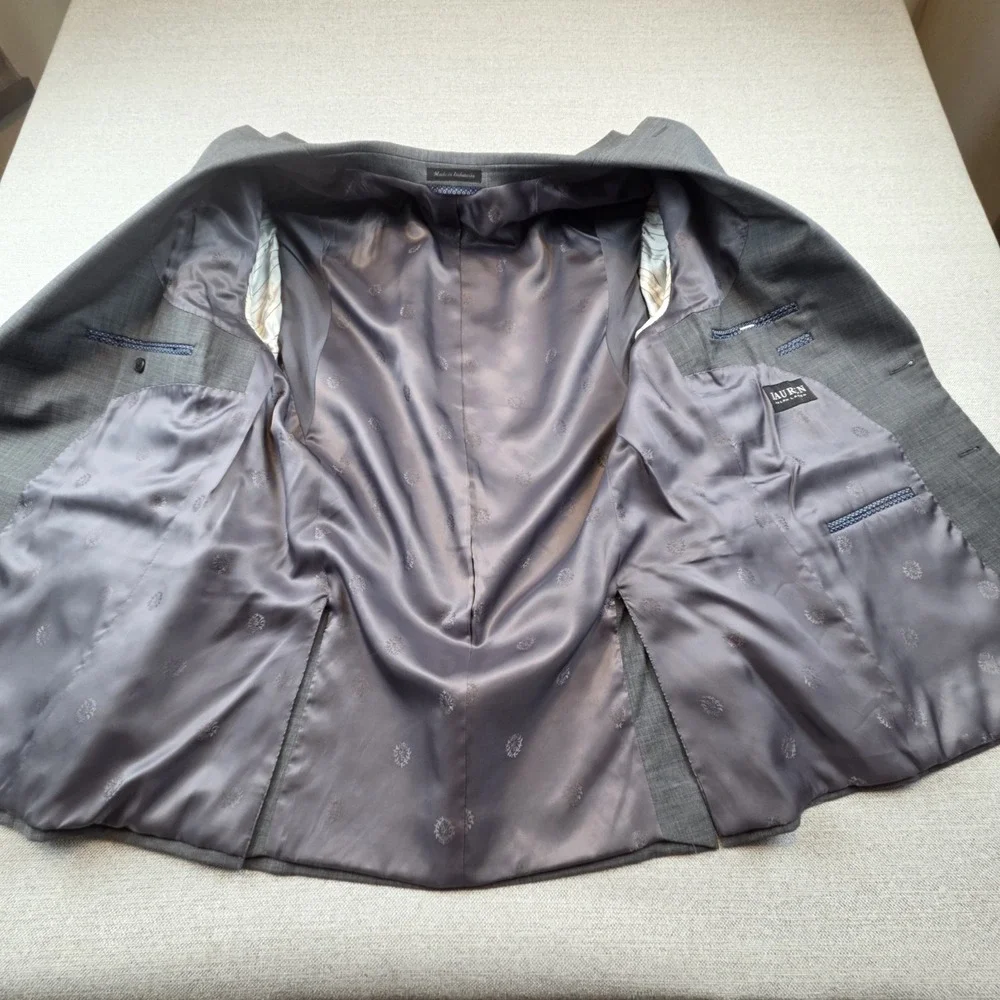 Lauren Ralph Lauren Men's Classic Gray Suit Jacket Blazer 42R